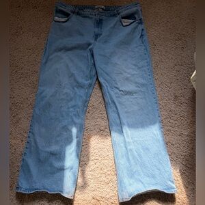 Abercrombie & Fitch Women's Light Blue Flare Jeans